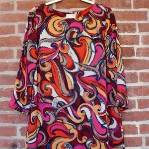 Anthropologie | Maeve | Flavia Swirl Shift Dress